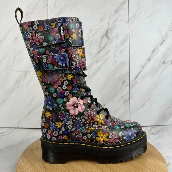 Dr. Doc Martens Jagger Wanderlust Womens Size 6 Leather 13" Platform Boots Shoes - Picture 1 of 14